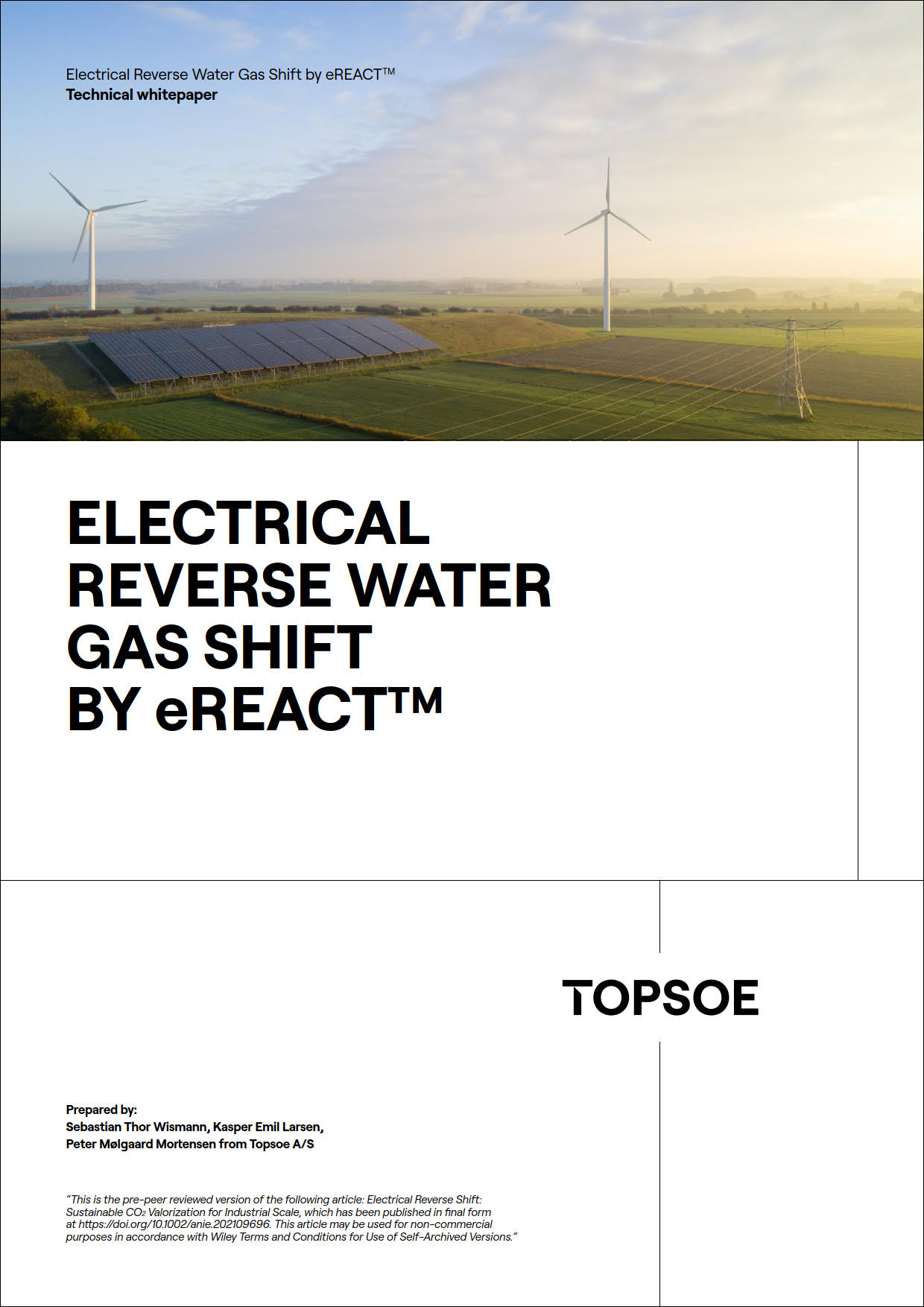 eREACT™ technical whitepaper - the future of syngas production